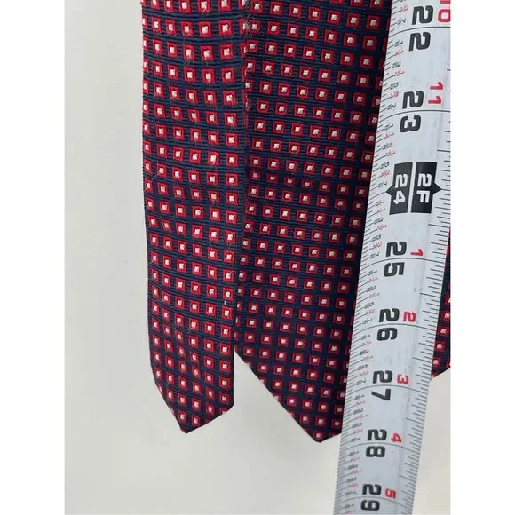 Brooks Brothers Tie Silk Men Blue‎ Red Geometric